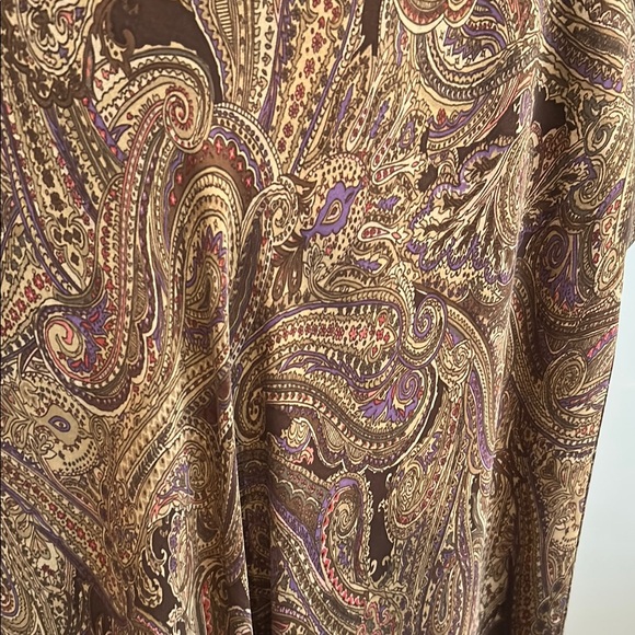 Paisley Brown Skirt - Picture 2 of 3